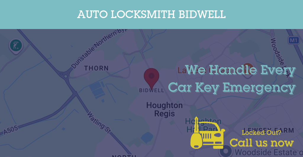 Auto Locksmith Services in Bidwell - LU postcode