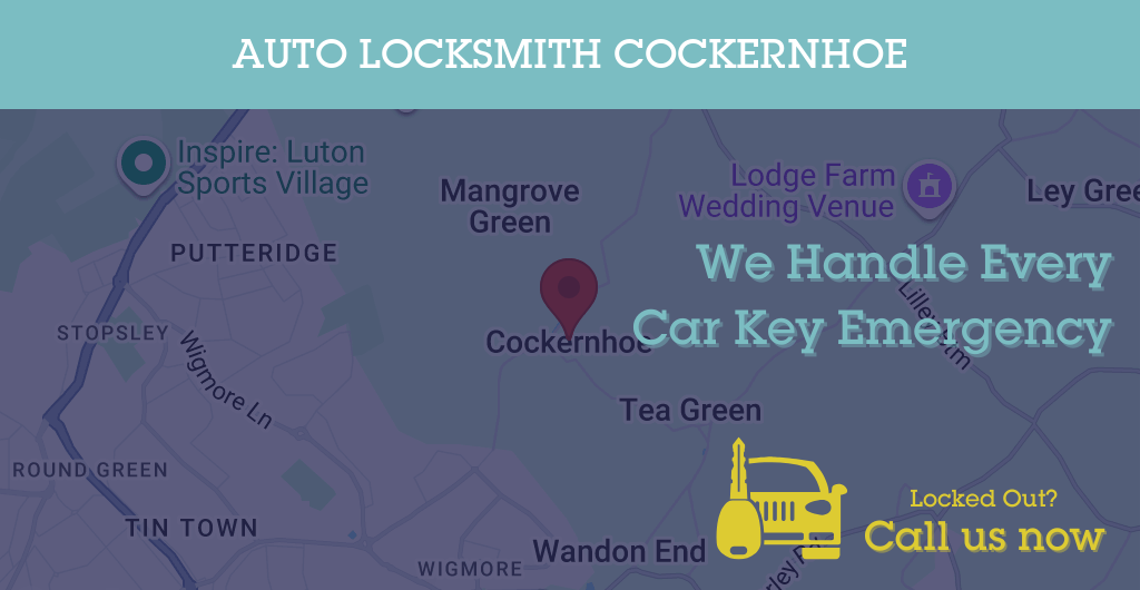 Auto Locksmith Services in Cockernhoe - LU postcode