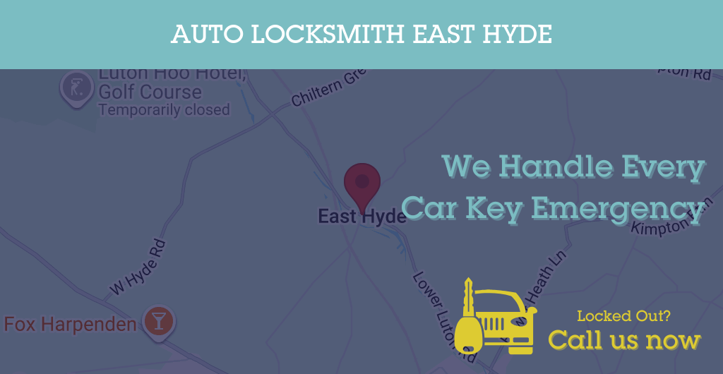 Auto Locksmith Services in East Hyde - LU postcode