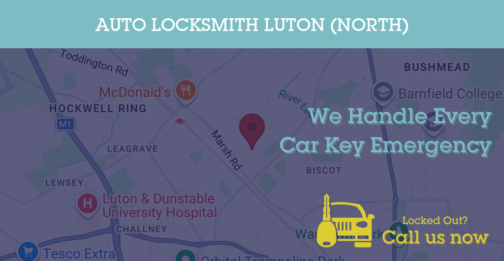 Auto Locksmith Services in Luton (North) - LU postcode