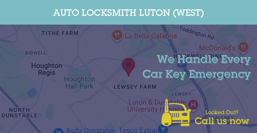 Auto Locksmith Services in Luton (West) - LU postcode