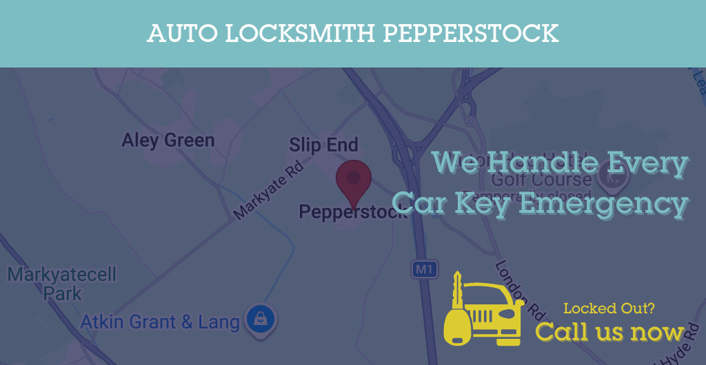 Auto Locksmith Services in Pepperstock - LU postcode