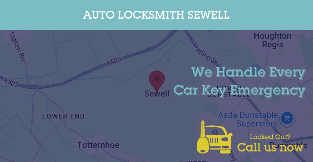Auto Locksmith Services in Sewell - LU postcode